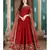 Red Golden Embroidered Anarkali Suit