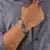 3D Cross Biker Black Silver Surgical Stainless Steel Bracelet for Men
