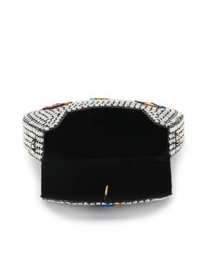 Anekaant Mosaic Silver & Multi Metal Embellished Clutch 4