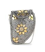Anekaant Cask Silver & Gold Metal Embellished Clutch