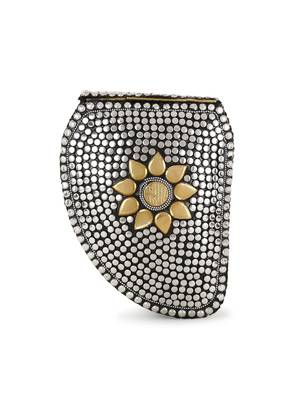 Anekaant Cask Silver & Gold Metal Embellished Clutch 3