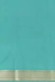 Green woven katan silk saree with blouse