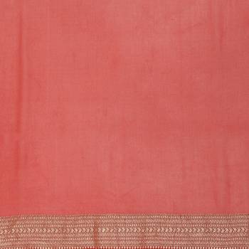 Grey woven georgette saree with blouse 4