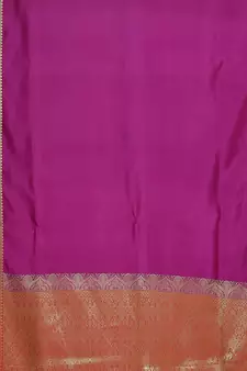 Pink woven katan silk saree with blouse
