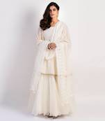 Ivory Pearl Garden Anarkali