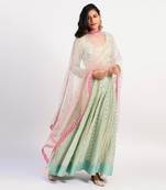 mint green Peppermint Anarkali