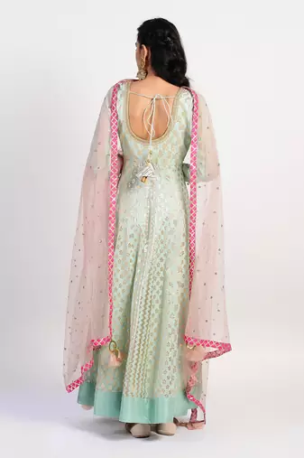 mint green Peppermint Anarkali
