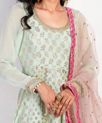 mint green Peppermint Anarkali 4
