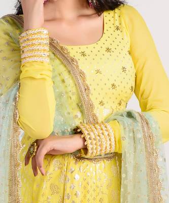 yellow haze anarkali 4