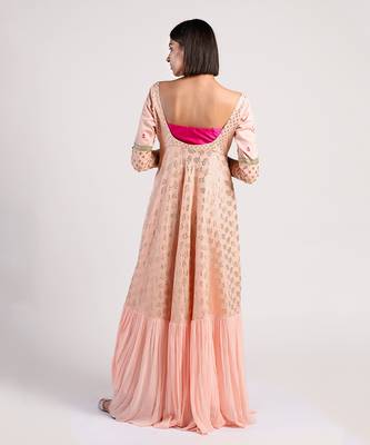 Pink & Peach anarkali 3