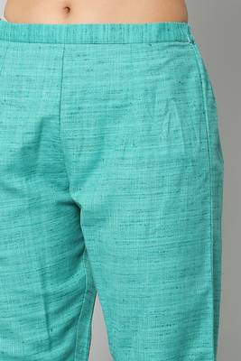 Turquoise gotta patti cotton salwar 2