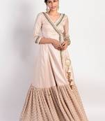 peach Dusty Rose Angrakha