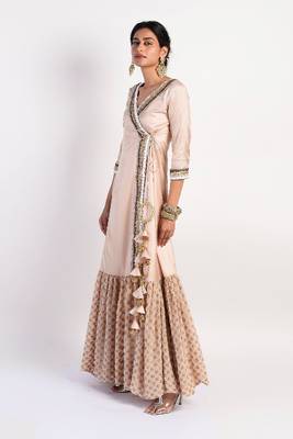 peach Dusty Rose Angrakha 5
