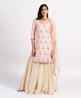 Blush baby Pink Kurta set 1