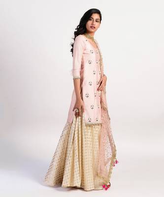 Blush baby Pink Kurta set 2