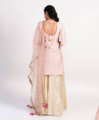 Blush baby Pink Kurta set 3