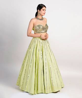 Frisco lime green lehenga 2