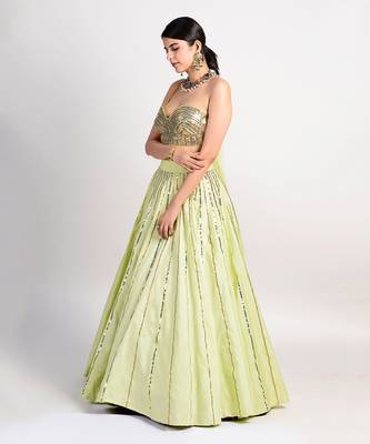 Frisco lime green lehenga 4