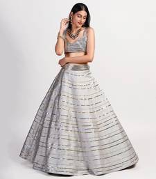 silver grey stardust outshine lehenga