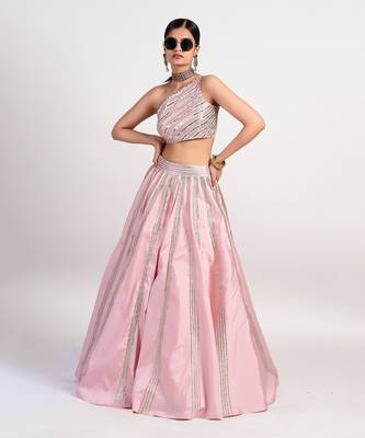 Stereo pastel Pink lehenga 2