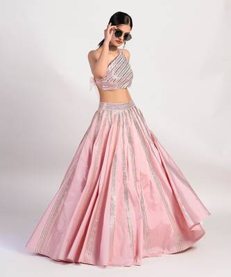 Stereo pastel Pink lehenga 4