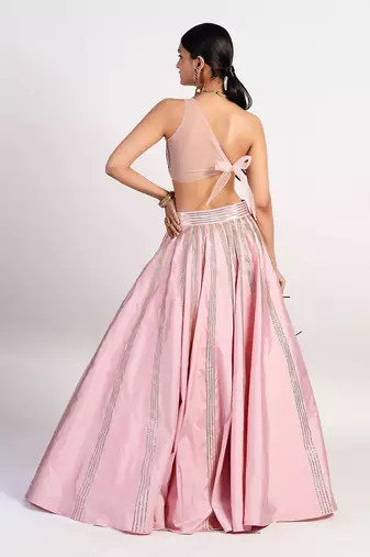 Stereo pastel Pink lehenga