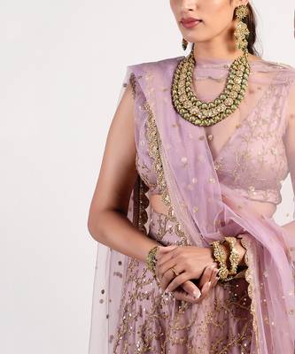 shady lilac lehenga 5
