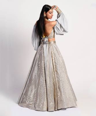 silver grey drop lehenga 3