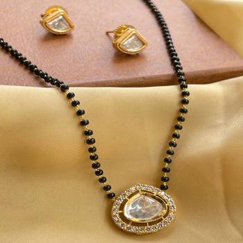 White diamond mangalsutra 2