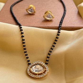 White diamond mangalsutra 1