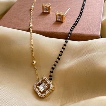 White diamond mangalsutra 2