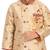 Beige embroidered cotton silk boys-kurta-pyjama