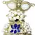 Blue Meenakari Lotus Pearl Jhumki earring for women