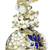 Blue Meenakari Lotus Pearl Jhumki earring for women
