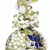 Blue Meenakari Lotus Pearl Jhumki earring for women