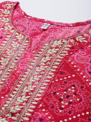 Pink printed cotton kurtas-and-kurtis 4