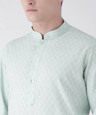 DEYANN Pure Cotton Green & Off White Color Kurta with Churidar set 5