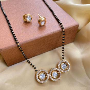 White diamond mangalsutra 1
