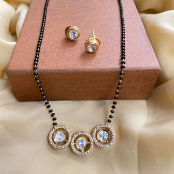 White diamond mangalsutra 2