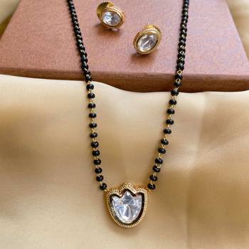White diamond mangalsutra 1