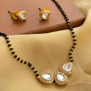 White diamond mangalsutra 1