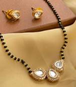 White diamond mangalsutra