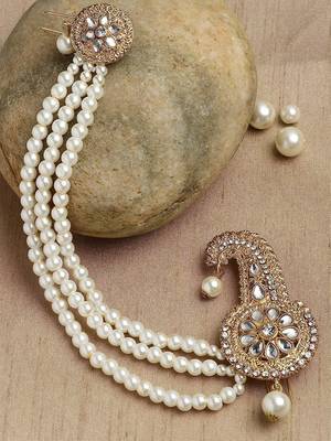 Indian Bollywood Traditional Kalangi Kilagi Brooch for Turban Safa for Men's Boys Wedding(Safa Exclude) 1