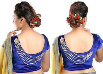 Embellished Kundan Stone and Pearl Blouse Accessories Jewelry Brooch Pin for Women Girls Party Wedding 2
