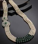 Bollywood Indian Long Pearl Jewelry Necklace Pearl Bead Fashion Necklace Kantha Wedding Dulha Mala