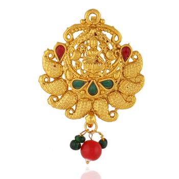 Indian Embellished Hair Choti Brooch (9 Piece) With hair extension False Parandi Choti Hair Accessories 4
