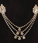 American Diamond Stone Golden Party Long Brooch for Men Boys Men's Jewellery Accessory