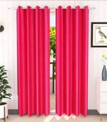 BELLA TRUE Plain Window Curtains Multicolor (5Feet) Pack of2