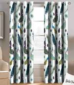 BELLA TRUE Digital Printed Door Curtains Multicolor (7 Feet) Pack of2