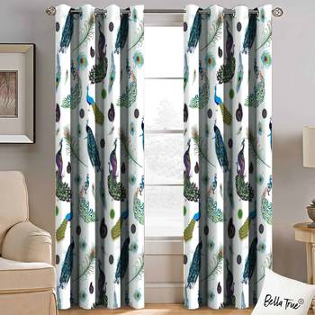 BELLA TRUE Digital Printed Door Curtains Multicolor (7 Feet) Pack of2 2